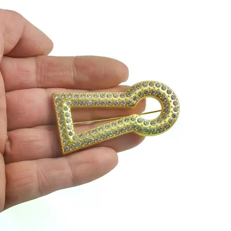 Rhinestone Brooches For Women Fashion Lapel Pins Suit Scarf Buckle Vintage Jewelry Accessories Gifts Qme