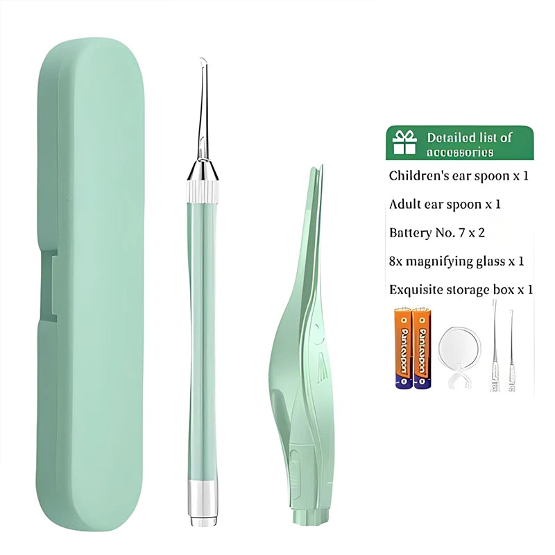 Smart Visual Ear Pick Otoscope Borescope 720P HD LED Wax Removal Qme