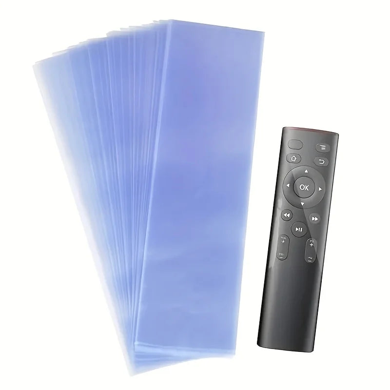 50 multifunctional PVC transparent heat shrink protective films, suitable for televisions, air conditioning remote controls, and Qme