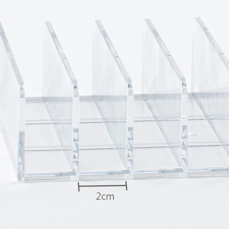 Clear Acrylic Eyeshadow Organizer Desktop Makeup Storage Rack Qme