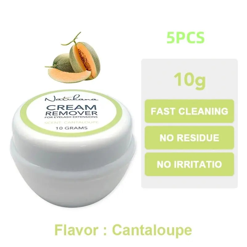 NATUHANA Grafting Eyelash Extension Glue Cream Remover Non-irritating Qme 5 x Cantaloupe