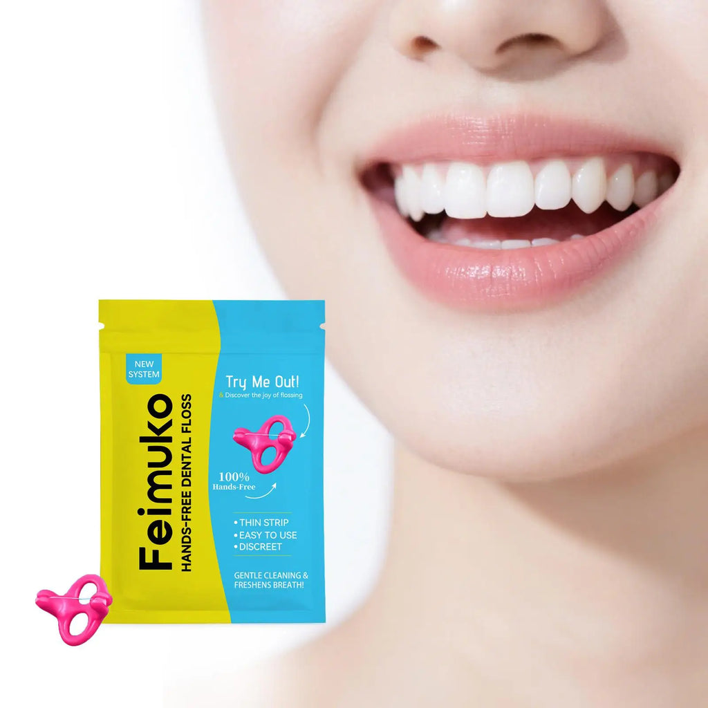 Feimuko Hands-free Dental Floss Comfortable Deep Teeth Cleaning Qme
