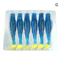 Lot Soft Swimbait Floating T-tail Fishing Lure TPR Paddle Tail Qme G