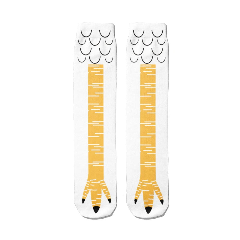 Men's Women's Creative Chicken Claw Socks Novelty Animal Toe Qme style5 One Size