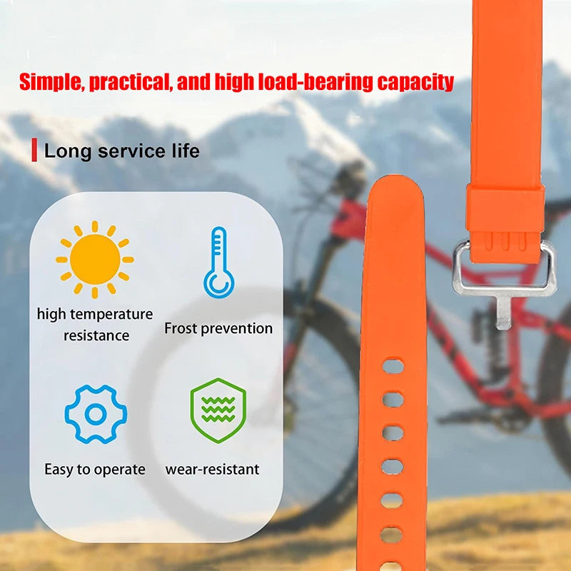 Travel Compact Tied Belt Durable Silicone Fixed Cargo Tie Down Qme