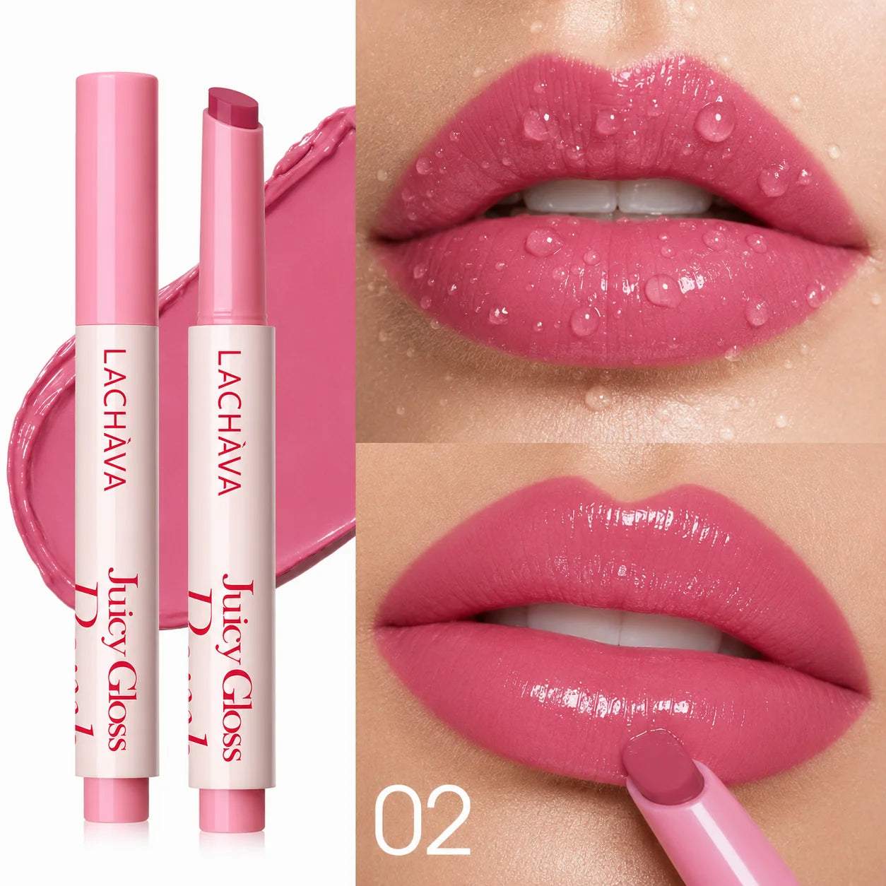 Highly Pigmented Moisturizing Dewy Mirror Finish Lip Gloss Effortless Qme