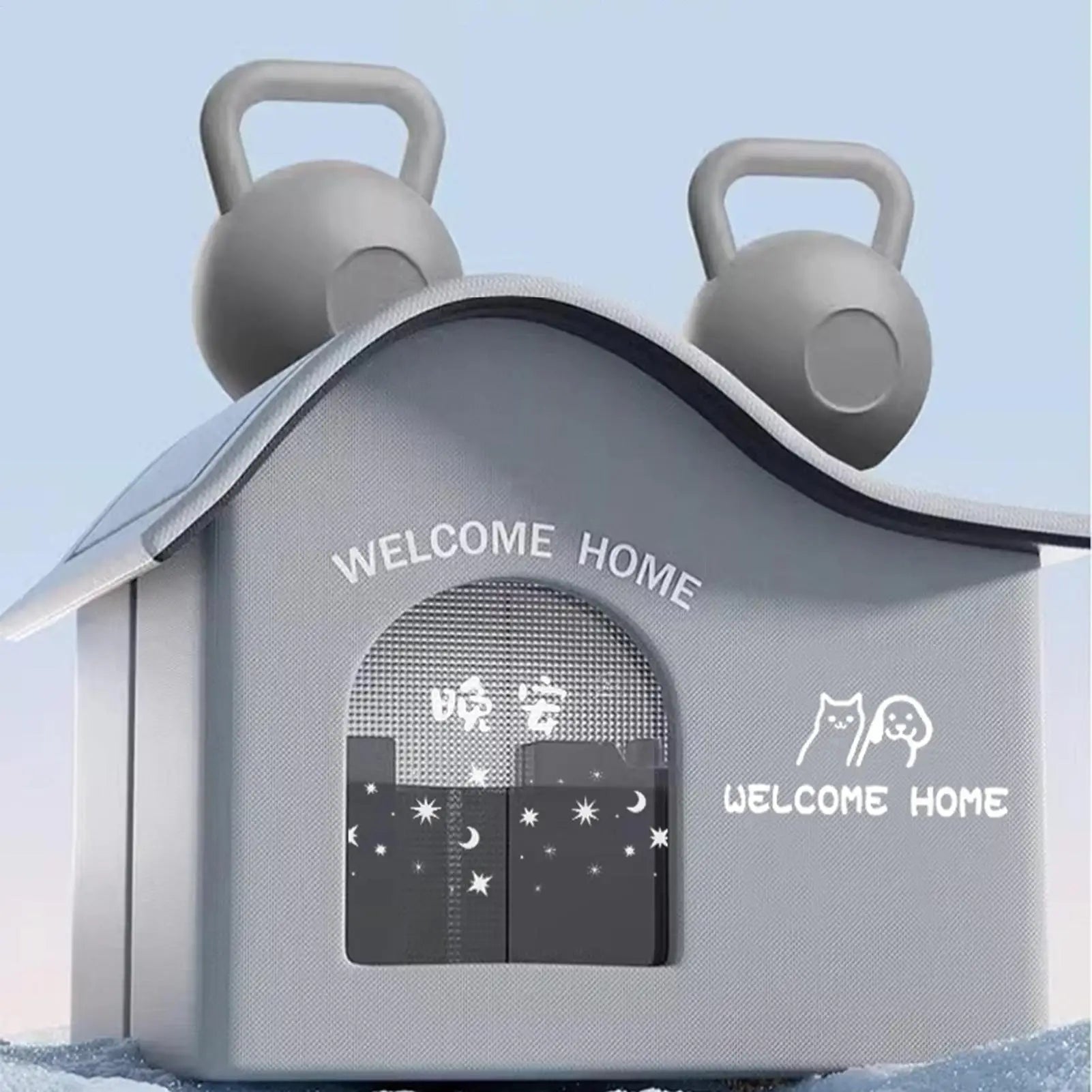 Pet Cooling House Cat Dog Cooling Foldable Tent Insulated Kitten Shelter for Outdoor Indoor Camping Patio Beach Balcony Bedroom Qme
