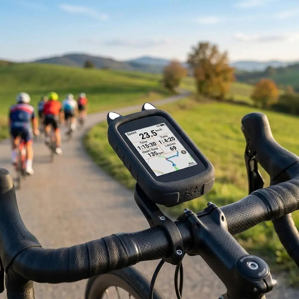 Bike Computer Silicone Case IGS BSC500 Cover Film Accessories Full Qme