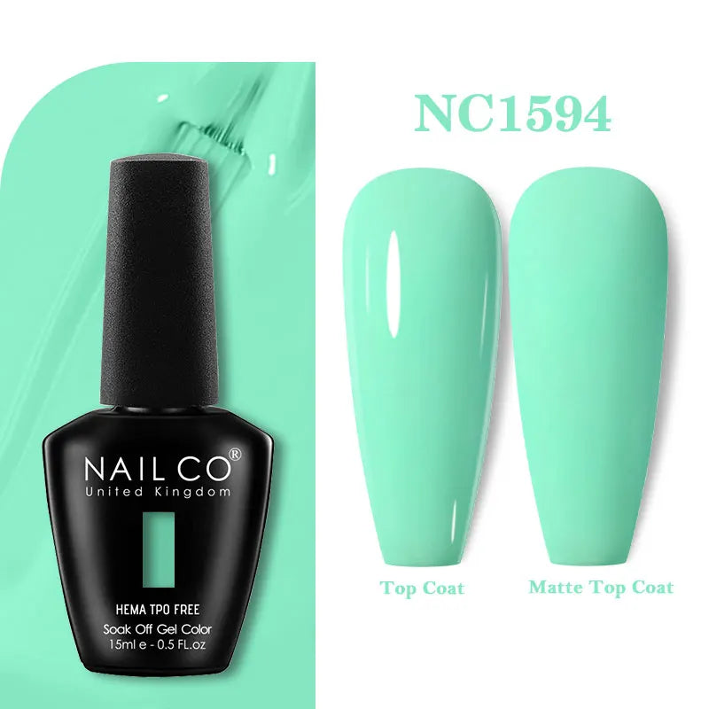 NAILCO Coat Base Gel Nail Polish Nails Art Semi Permanent Lacquer