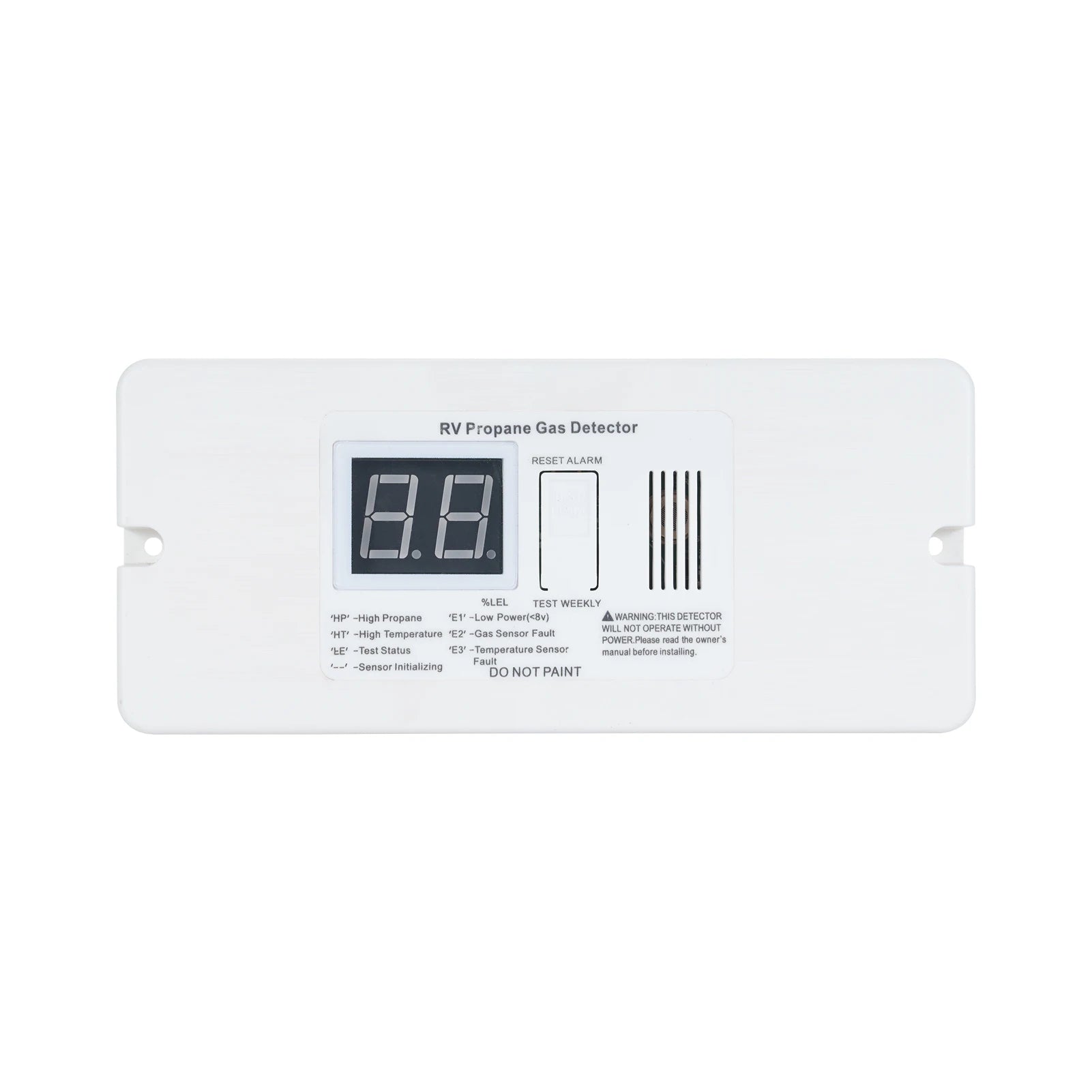 Rv Propane Gas Detector Gas Alarm 85db Alarm Sound Dc 12v Suitable For Rv Trailer Qme L