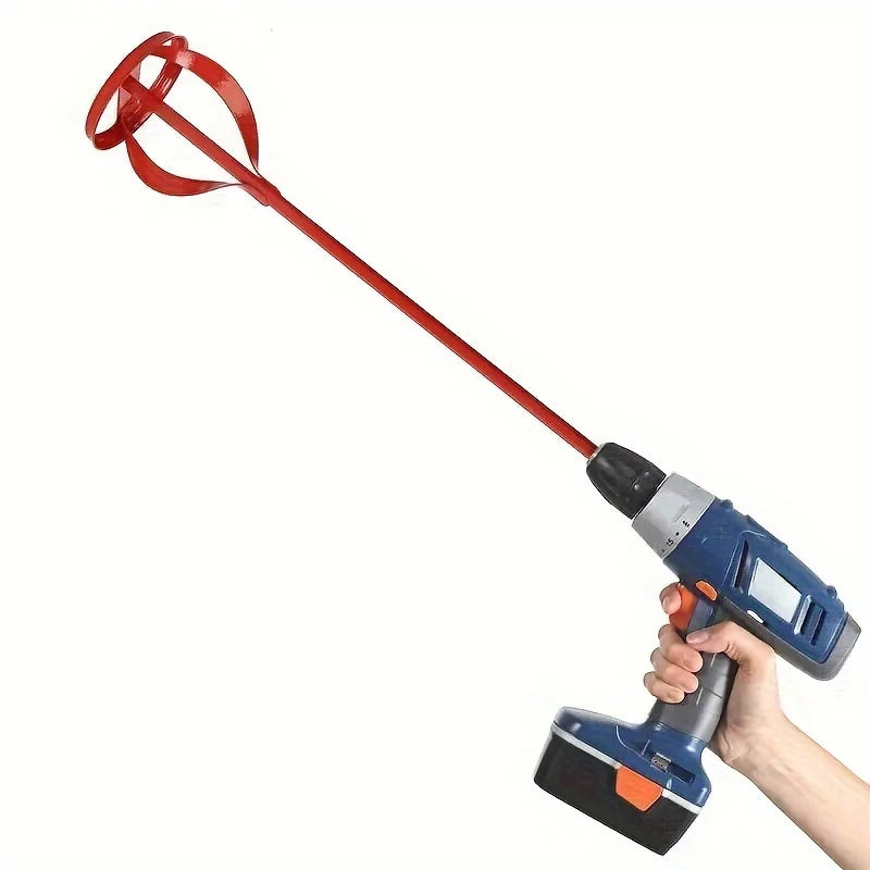 1Pc Hexagonal Shaft Gypsum Paint Mixer Accessories, Electric Drill Stirring Paddle, Multi-Functional Filler Cement Mortar Stirr Qme