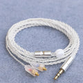 Hifi Earphone Upgrade Cable MMCX 1 2m Silver Plated Core IE200 IE300 Qme A1