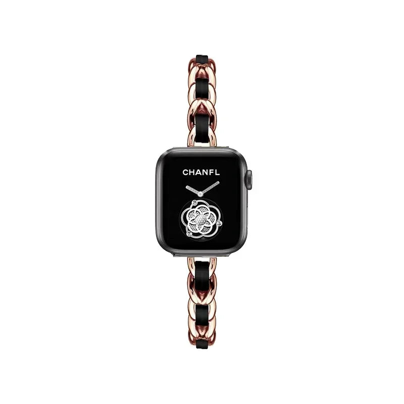 Stainless Steel Strap for Apple Watch Band 49mm 38mm 42mm 40mm 44mm Metal Bracelet iWatch Series 8 7 6 SE 5 4 3 2 1 ultra Strap Qme