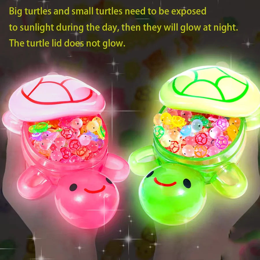 Giant Turtle Night Light Storage Box Cute Doll Shell Essential Qme