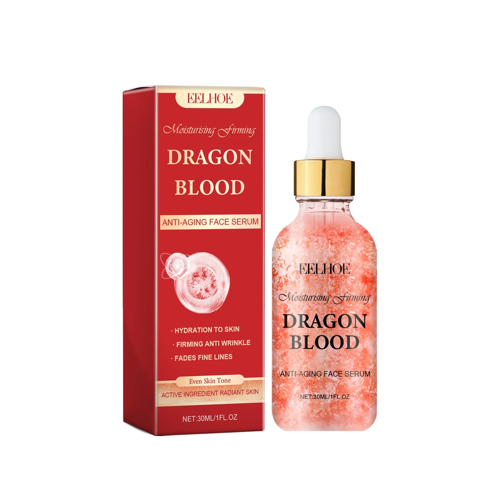Dragon Blood Facial Serum Fade Fine Lines Lifting Firming Smooth Nourishing Brighten Face Skin Rejuvenation Essence Moisturizing Qme 30ml Boxed