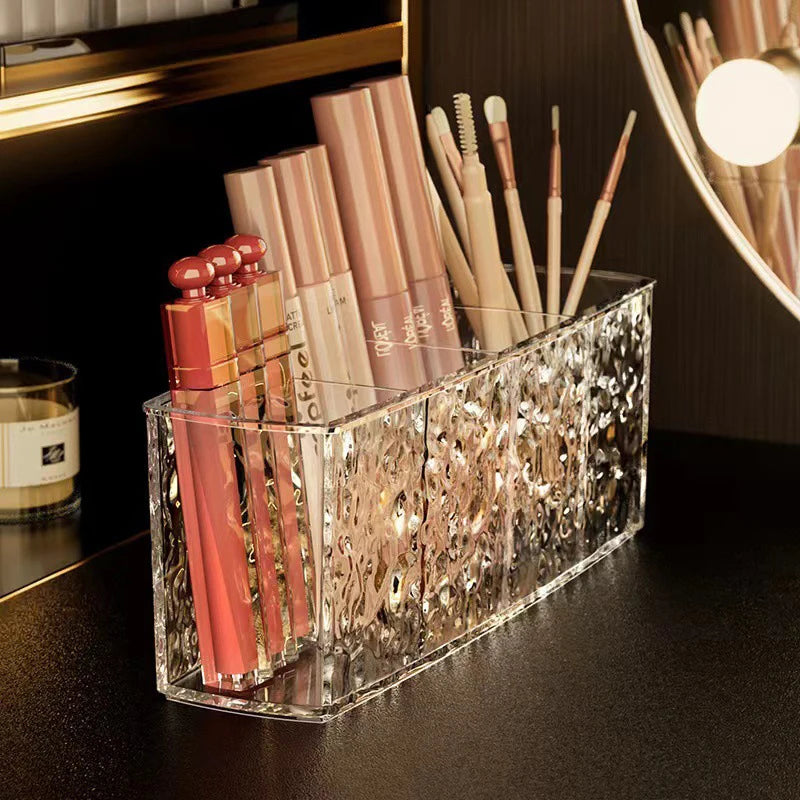 Storage Lipstick Brush Holder Acrylic Makeup Desk Cosmetic Organiser Qme