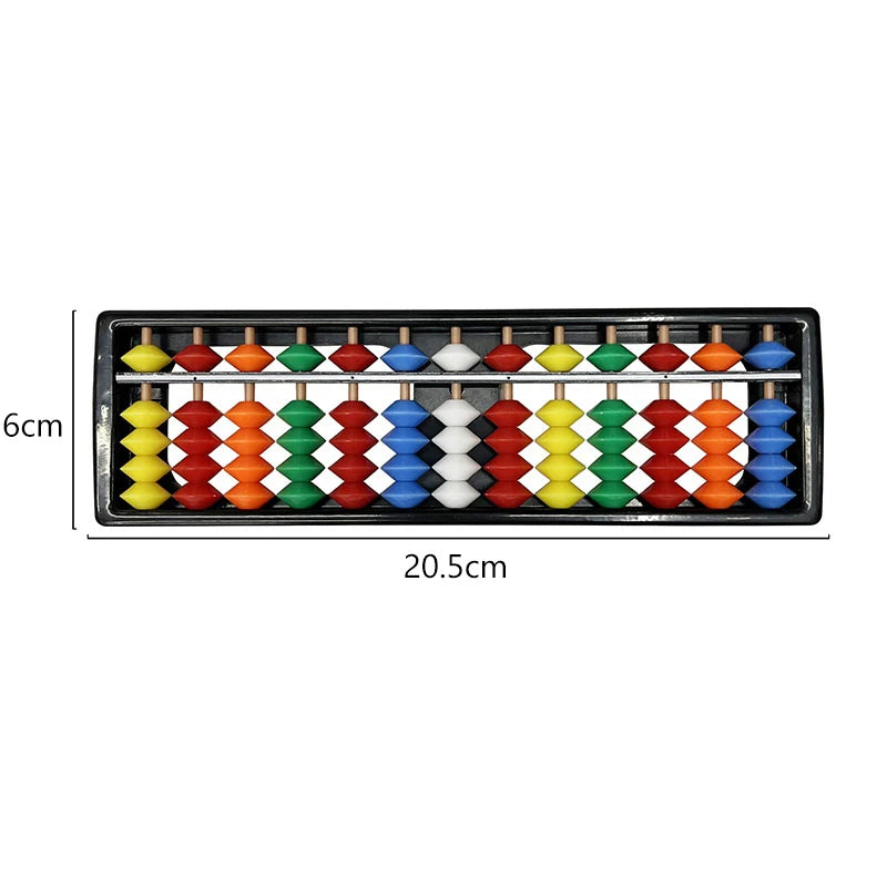 13 Digit Rods Standard Abacus Children's Plastic Soroban Calculator Qme A5