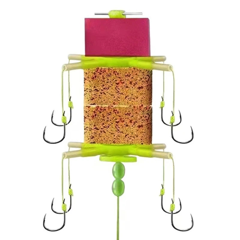 DIY Accessories Explosion 4 5 Hooks Fishing Lure Bait Carp Trap Qme