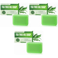 1 2 Tea Tree Soap Relief Bar Moisturizing Exfoliate Relieve Cleansing Qme 3pcs