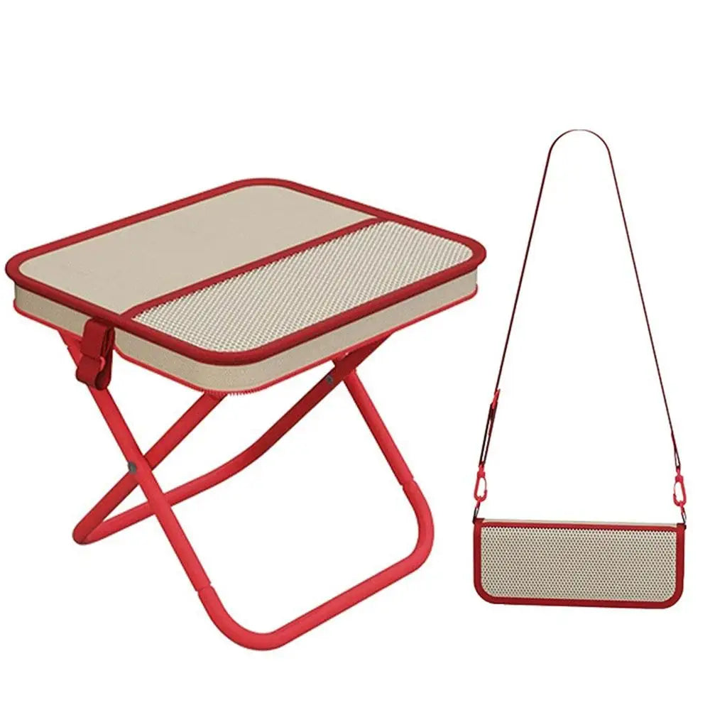 Foldable Backpack Stool Handbag Pocket Travel Fishing Hiking Outdoor Qme Rice White