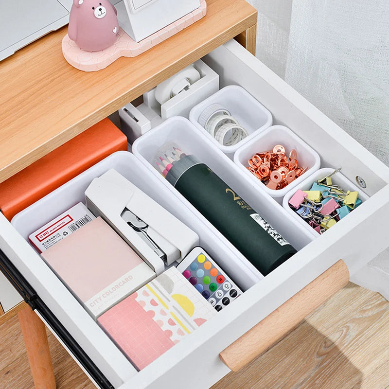 Kitchen Bathroom Makeup Organizer Boxes Drawer Organizers Separator Qme