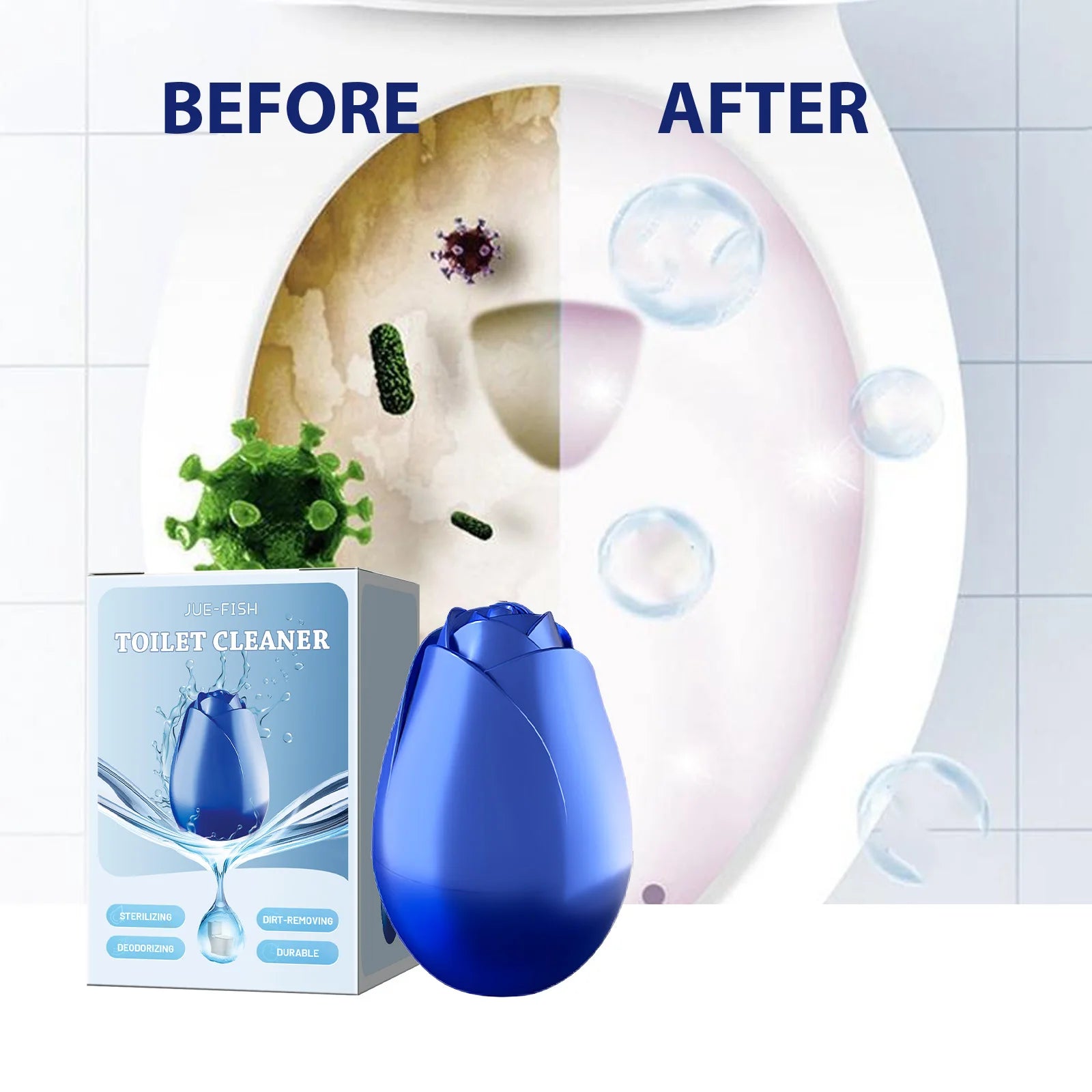 Toilet Tank Cleaner Quickly Remove Stubborn Stain Urinary Scale Long-Lasting Fresh Scent Deodorize Automatic Toilet Bowl Cleaner Qme