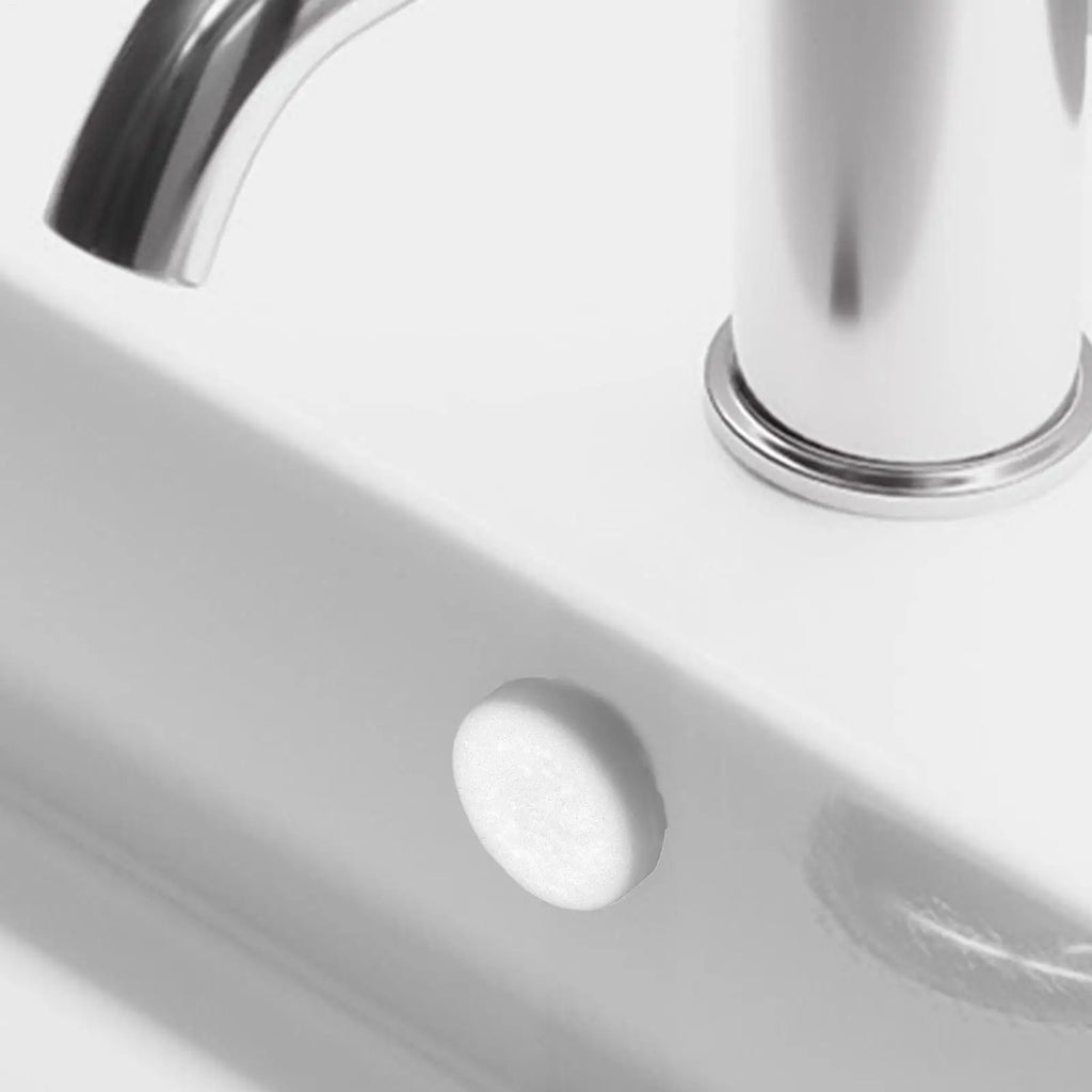 Sink Overflow Hole Cover Bathtub Drainage Insert Plug Water Basin Spillover Sealing Gadget for Toilet Kitchen Bathroom Supplies Qme