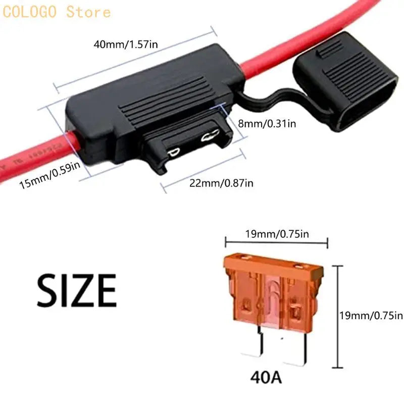 4 Inlines Fuses Holders 40A Automotive Marine Electrical Systems D0LD Qme