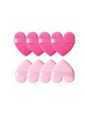 Heart-shaped Velvet Powder Puff Designed Contouring Eyes Corners Area Qme 01