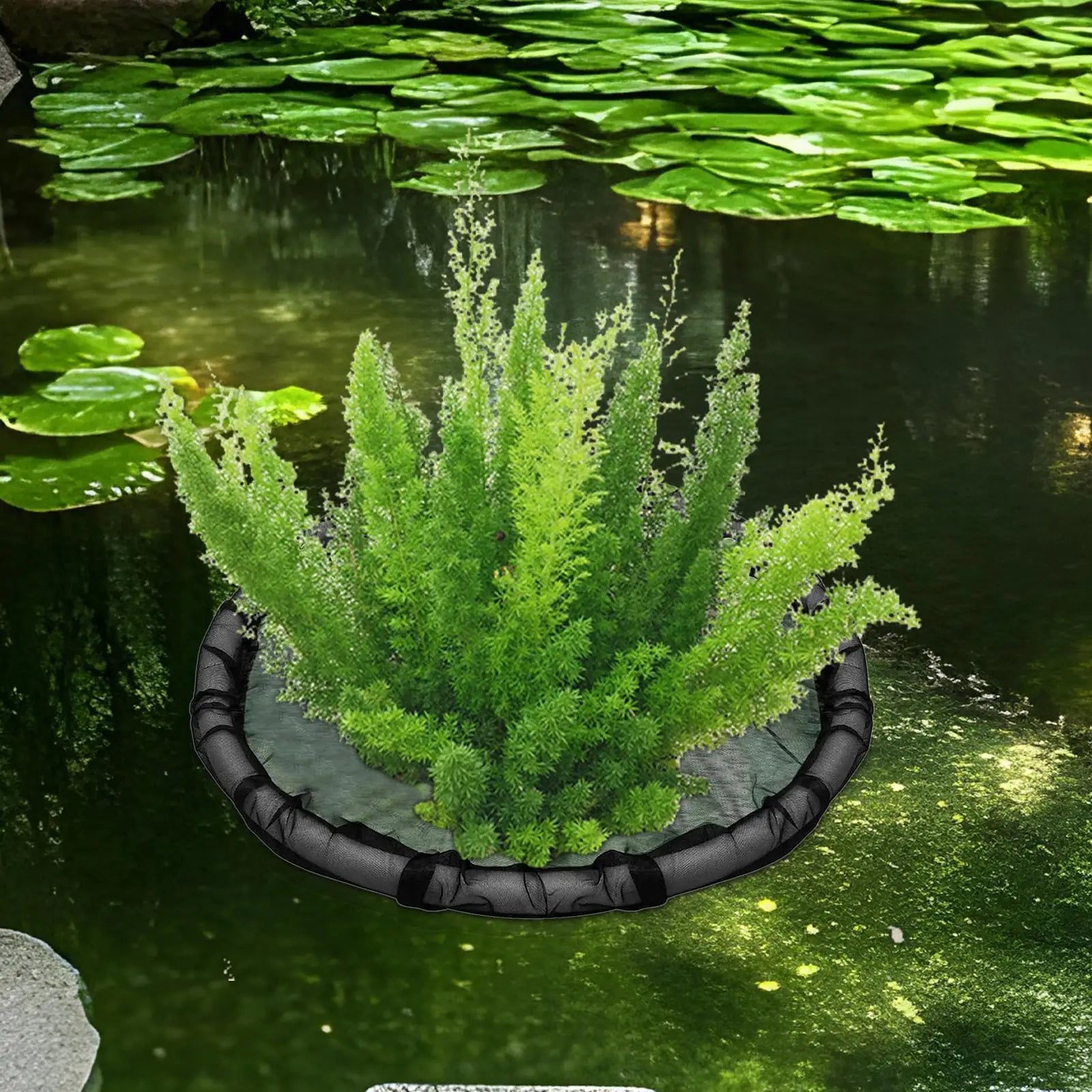 Floating Pond Corral Plant Protector Fine Mesh Netting Planter Water Qme