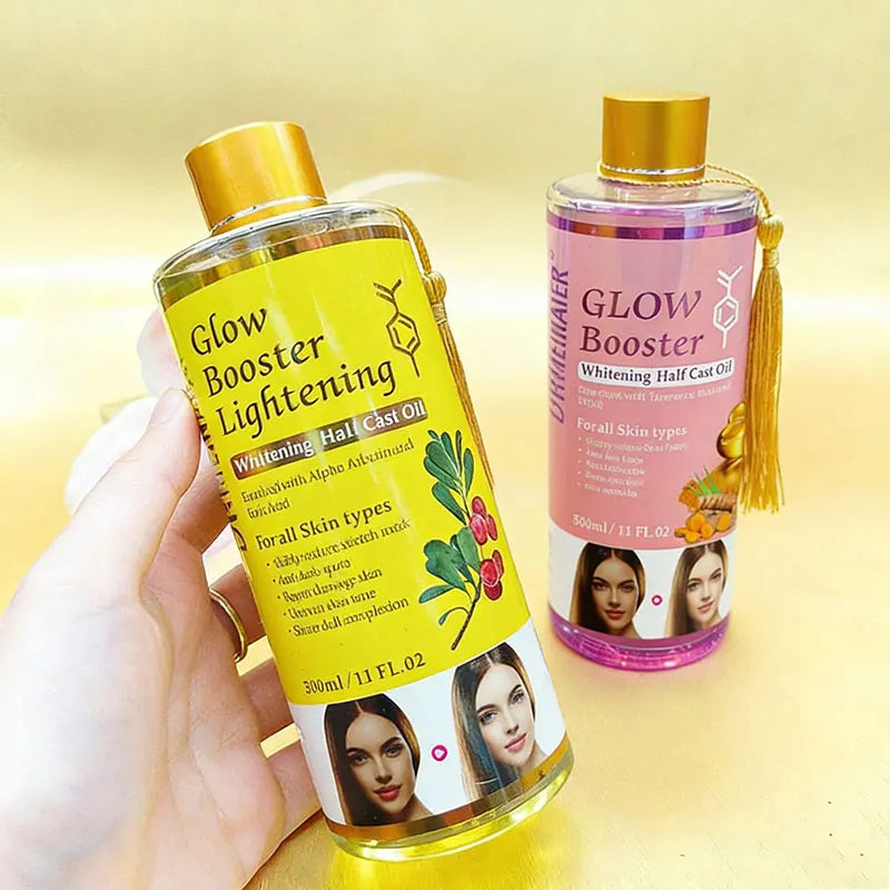Kojic Acid Facial Body Massage Oil Whitening Serum Glow Booster Cast Qme