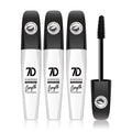 1 2 7D Waterproof Mascara Long Lasting Smudge-proof Non-flaking Qme 3pcs