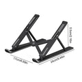Portable Laptop Stand Foldable Support Base Notebook Stand For Computer Laptop Holder Cooling Pad Riser Macbook Stand Laptop Qme Black