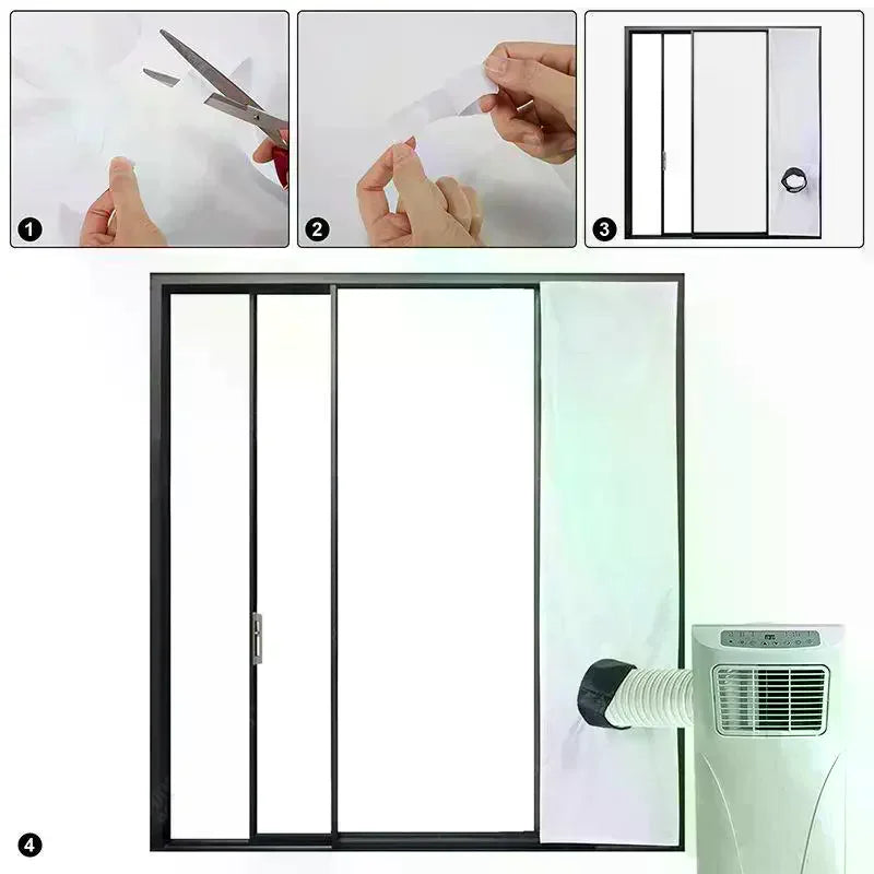 Universal Waterproof Window Seal For Portable Air Conditioner Tilt Tilt Window Adjustable Air Conditioner Accessories Qme