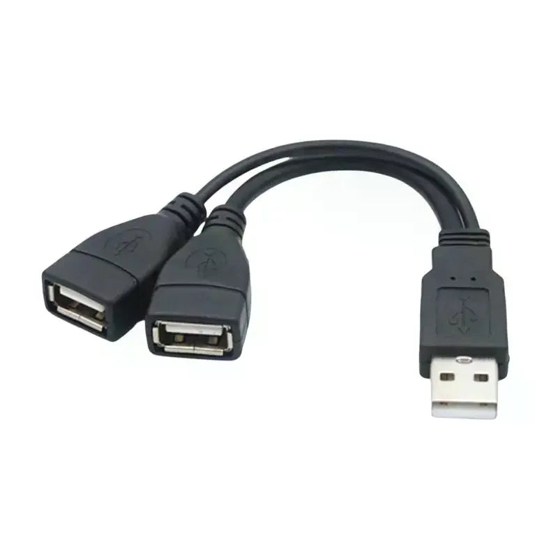 USB Dual Output Data Cable 1 2 Fast Charge Splitter Portable Offline Qme