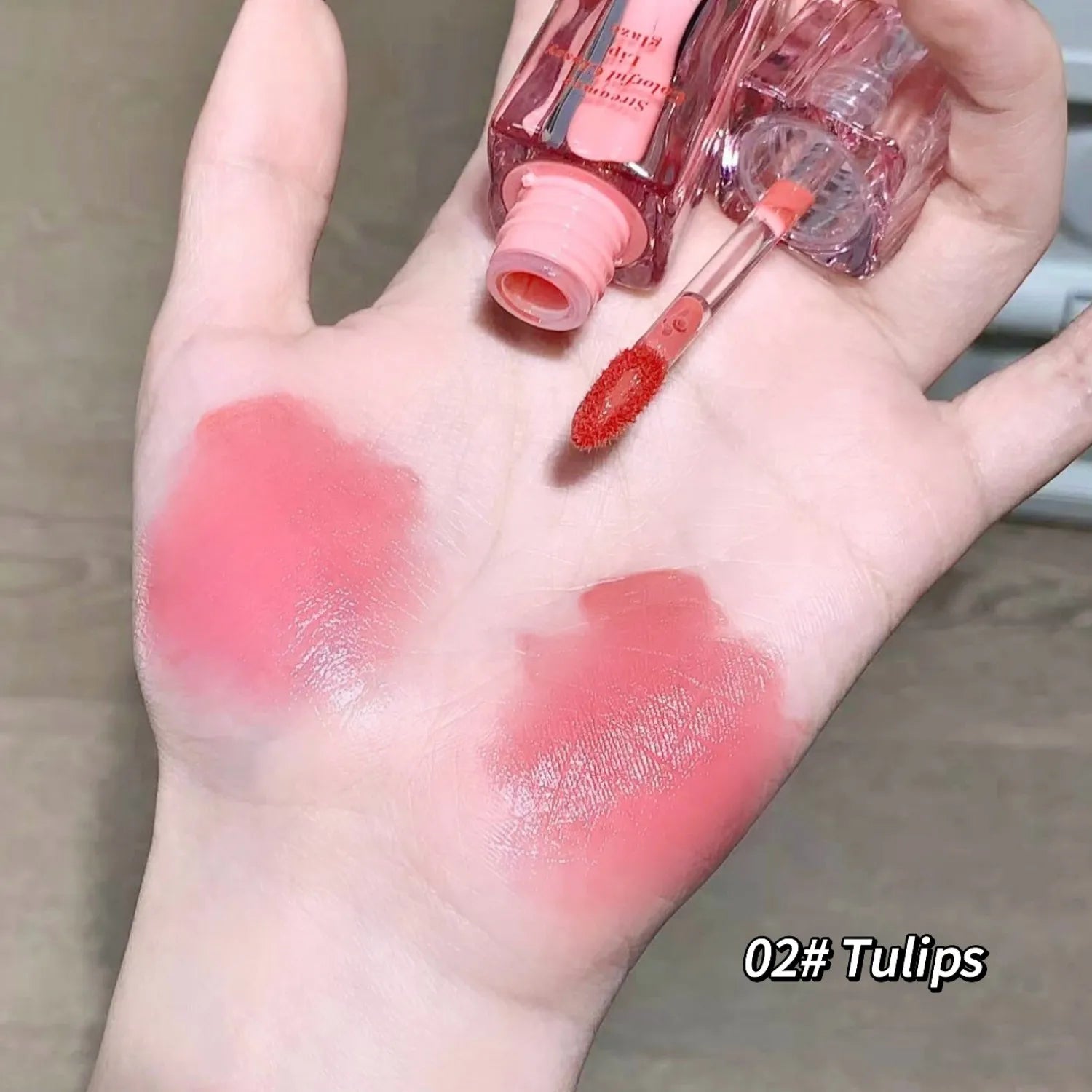 SHAQINUO Streamer Colorful Water Gloss Lip Glaze Mirror Moisturizing Qme S9006-02