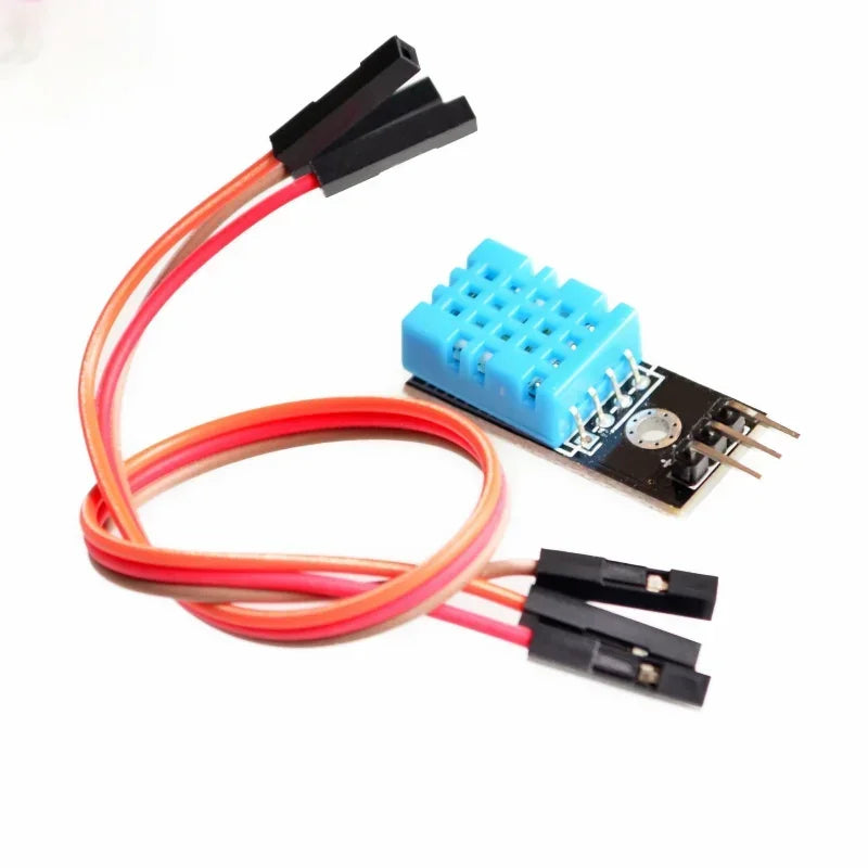 10pcs Temperature and Relative Humidity Sensor DHT11 Module with Cable Smart Human Body Sensors for Diy Kit Fastship Qme