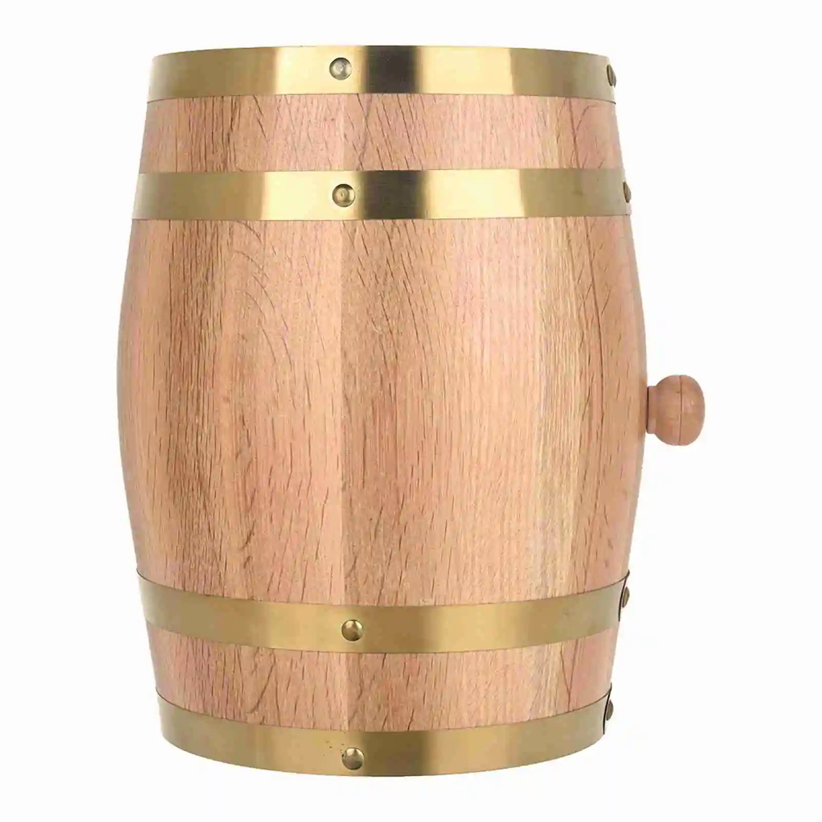 Barrel for Beer Oak Timber Wine Barrel Vintage Wood Oak Timber Wine Barrel for Beer Whiskey Rum Port Vintage 1.5/3/5/10L Qme