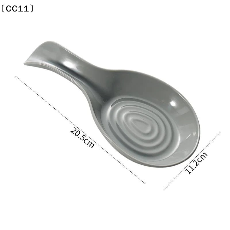 Spoon Rest Large Plastic Holder Heat-resistant Cooking Coffee Qme