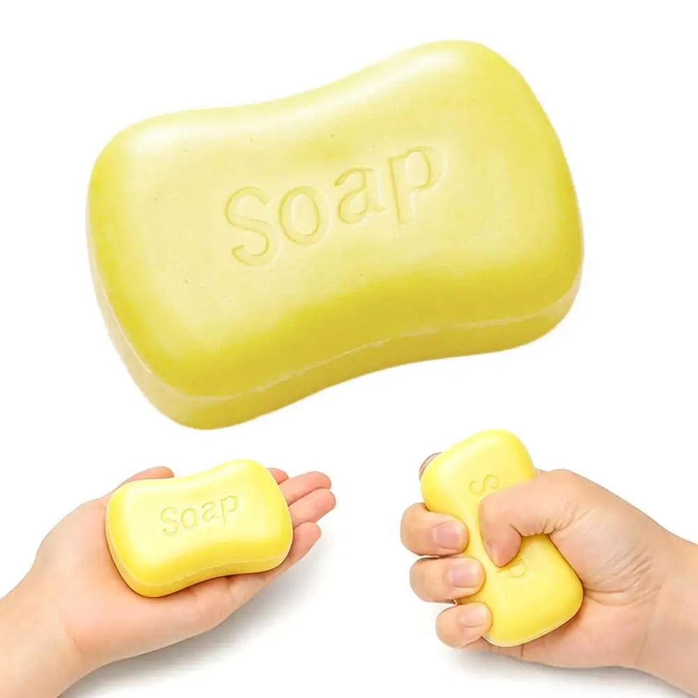 Soap Squeeze Squishy Toy Slow Rising Stress Relief Fidget Sensory Qme Yellow