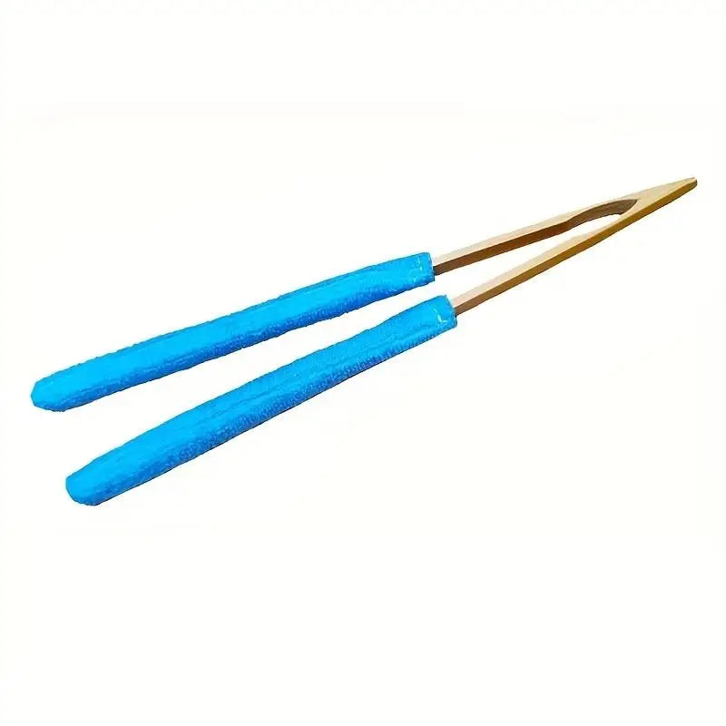 1PCS Leaf Cleaning Tongs Handheld Green Plant Cleaning Brush Bamboo Handle Durable Design For Efficient Leaf Removal Gardening Qme A1