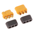 1 Pair Amass MR60 Plug 3 Core Connector T Interface Sheathed Qme onesize