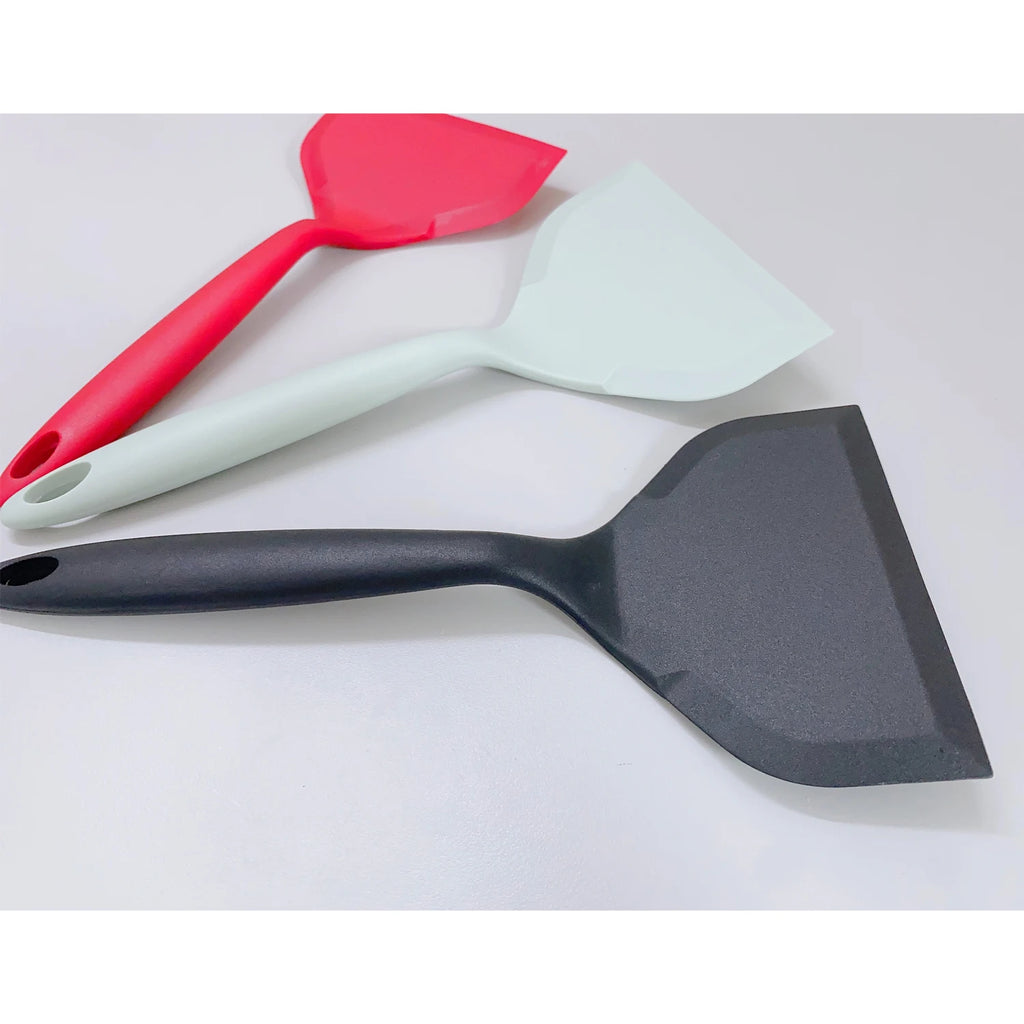 Silicone Spatula Pancakes Shovel Omelette Spatula Turner for Eggs Fish Pancake Non Stick Wide Soft Pizza Shovel Kitchen Scraper Qme