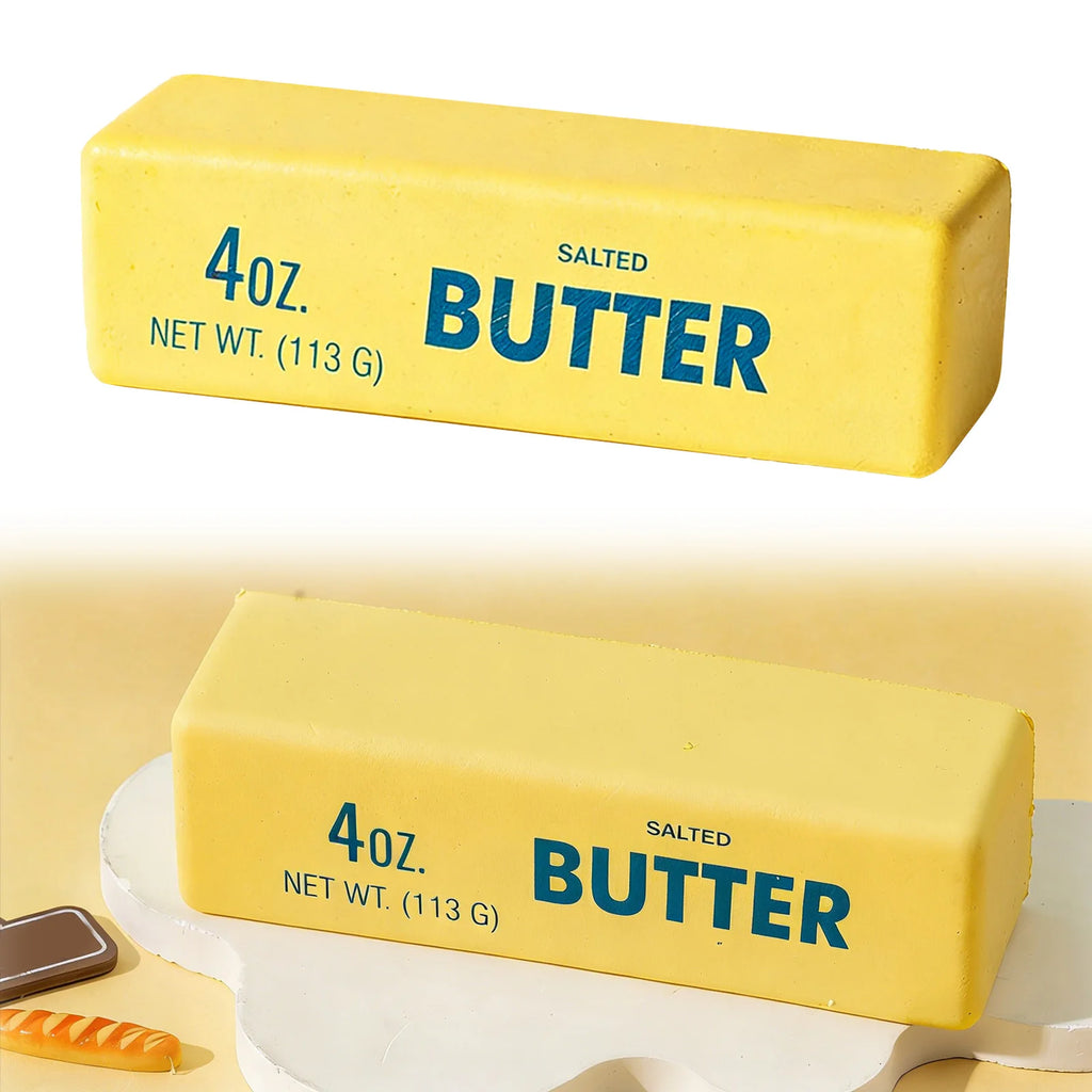 1/2/3PCS Butter Stick Squishy Fidget Toys Elastic Cheese Stick Funny Squeeze Prank Toy Stress Anxiety Relief Game Qme
