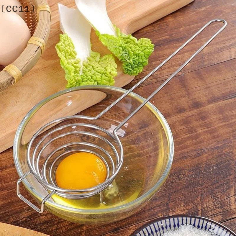 CC11Premium Stainless Steel Egg Yolk Separator Effortless White Qme