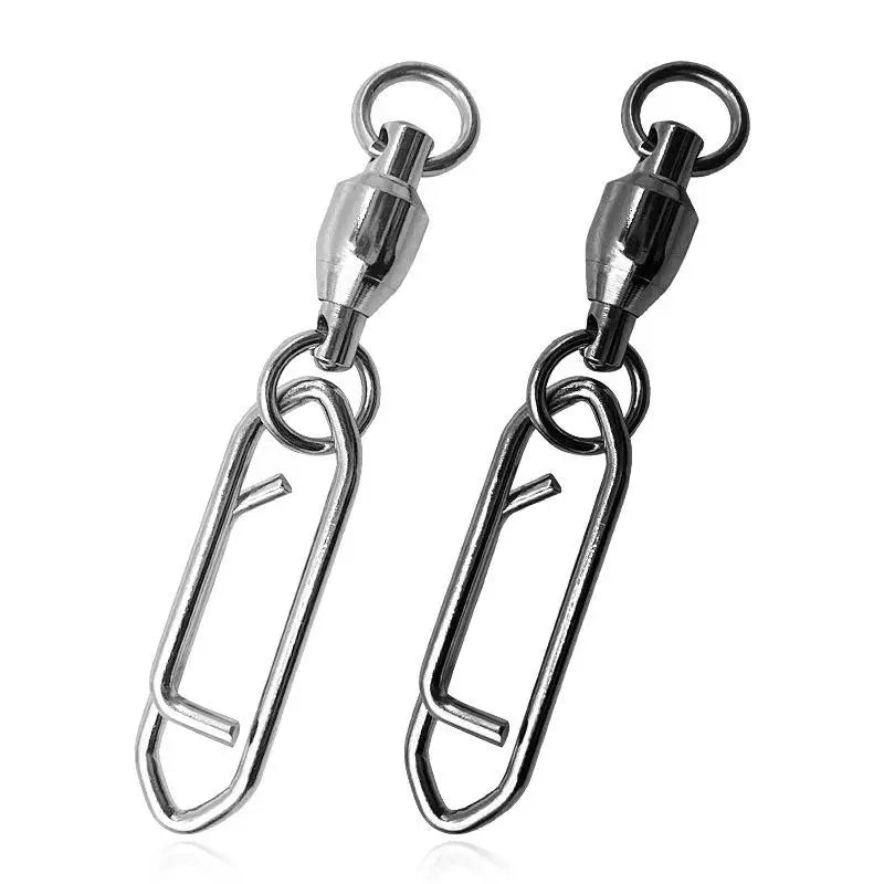 Fishing Rolling Swivel Power Clips Quick Change Snap Swivels Qme