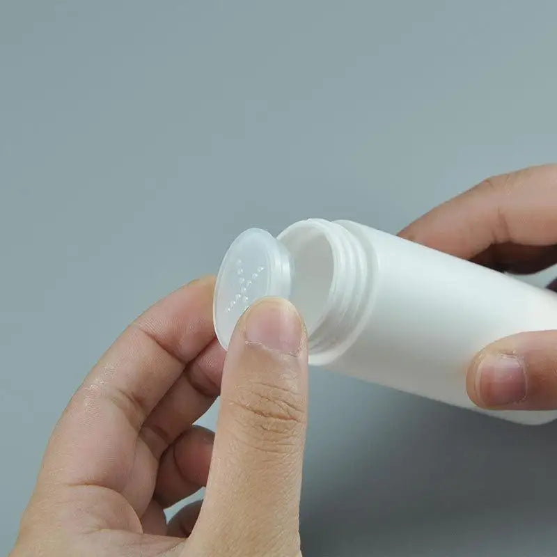 Talcum Powder Bottle Refillable Cosmetic Dispenser Plastic Container Qme