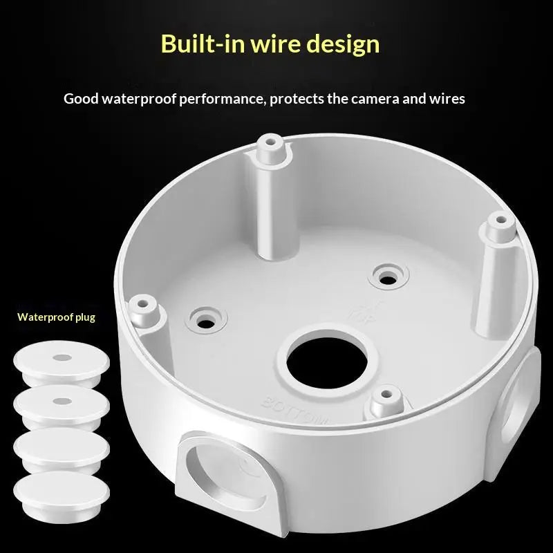 CCTV Security Camera Waterproof Junction Box Universal Plastic Mount Qme