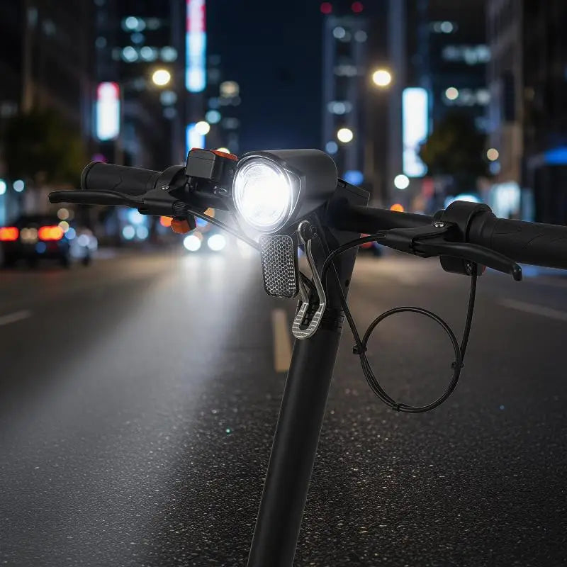 6V-60V Electric Bicycle LED Lighting Headlight Black ABS Waterproof Qme Default Title