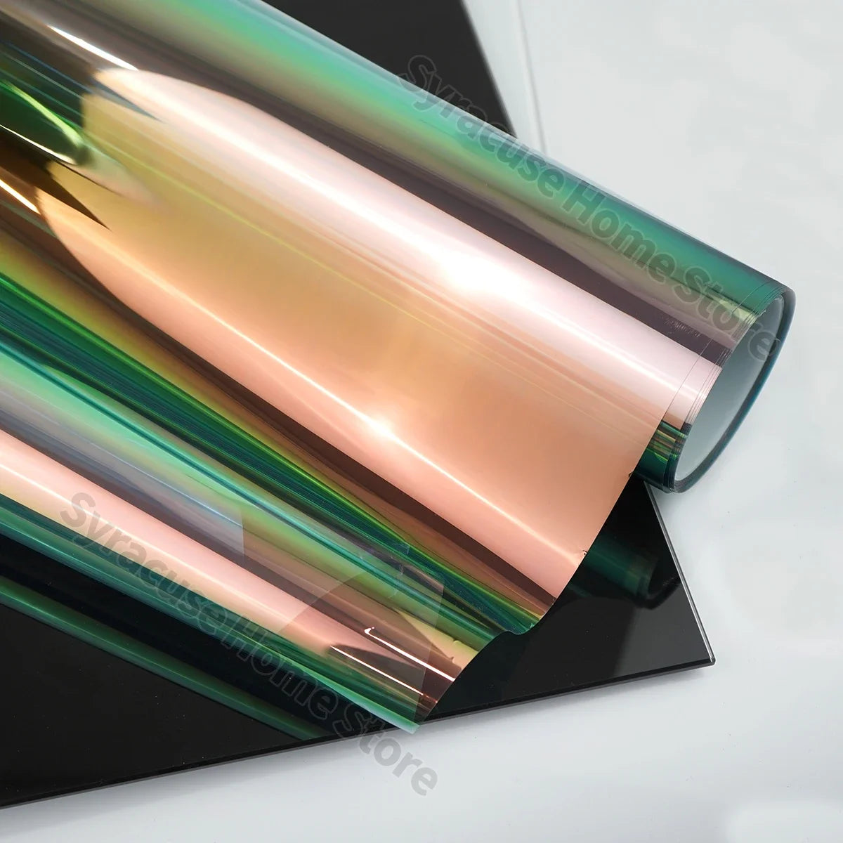 64% Chameleon Film Aurora Green Car Window Color Chanage Tint Glass Sticker Solar Decorative Protective Foils Qme